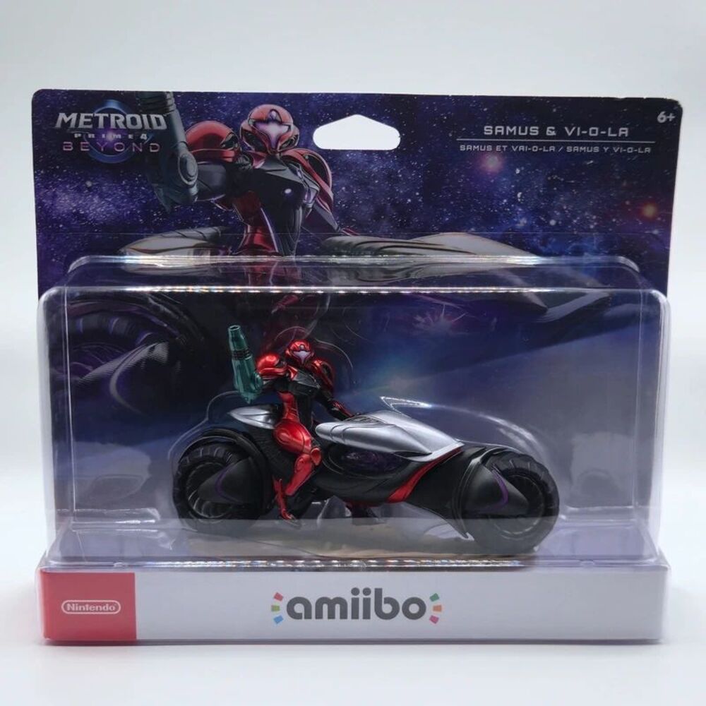 Nintendo Metroid Prime 4 Samus & Vi-O-La Amiibo Collectible Figure (Sealed)